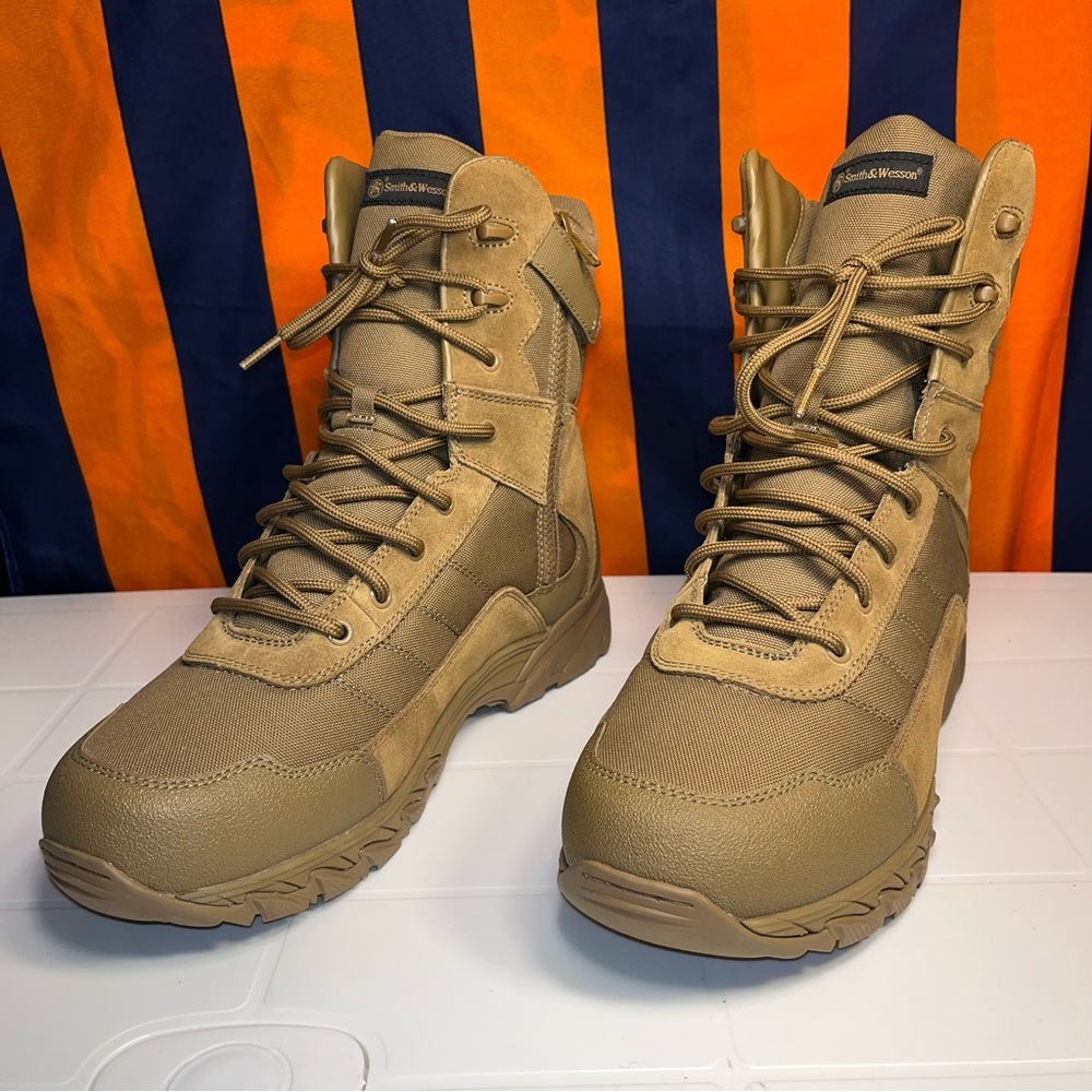 Smith & Wesson Ranger Side-Zip Water Resistant Men's Tactical Service Boots 13
